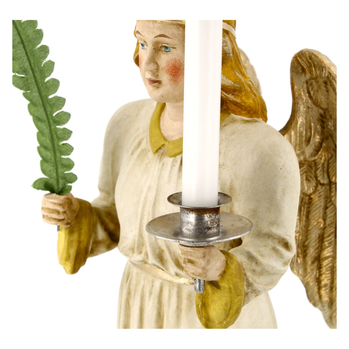 Marolin Christmas Ornament {Lg Angel with Candle, in keepsake box}