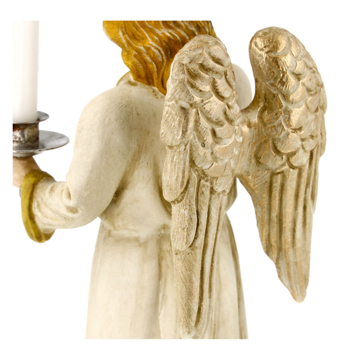 Marolin Christmas Ornament {Lg Angel with Candle, in keepsake box}