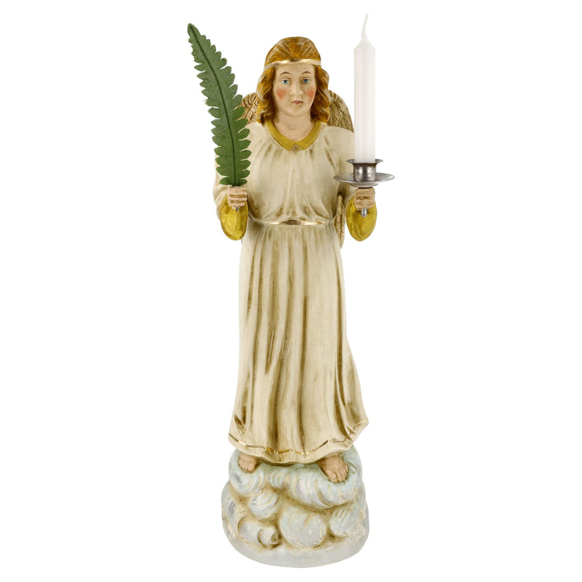 Marolin Christmas Ornament {Lg Angel with Candle, in keepsake box}