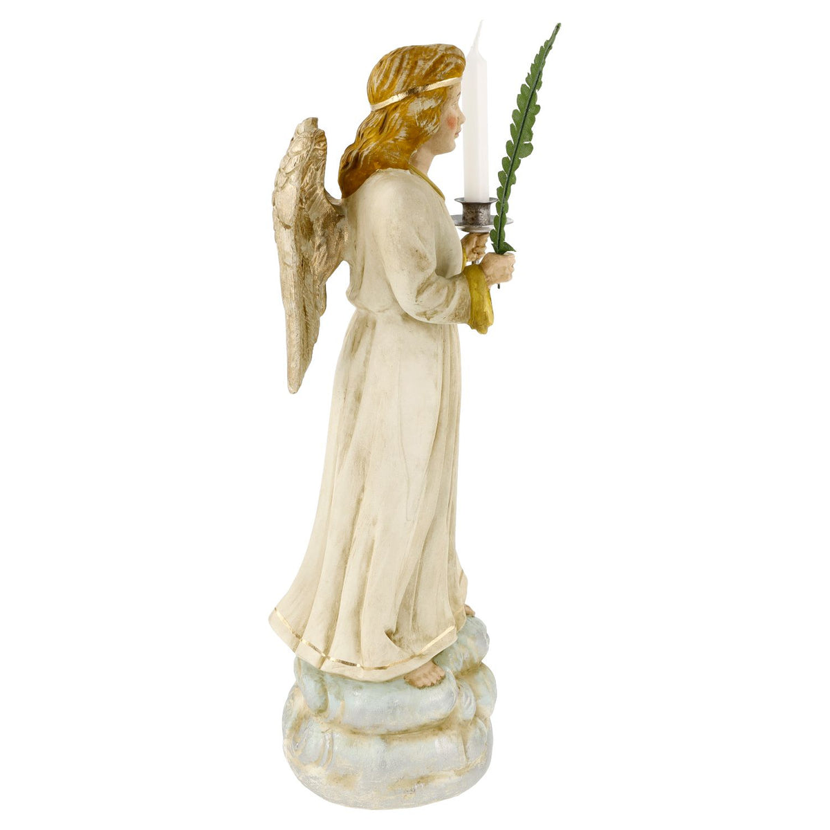 Marolin Christmas Ornament {Lg Angel with Candle, in keepsake box}