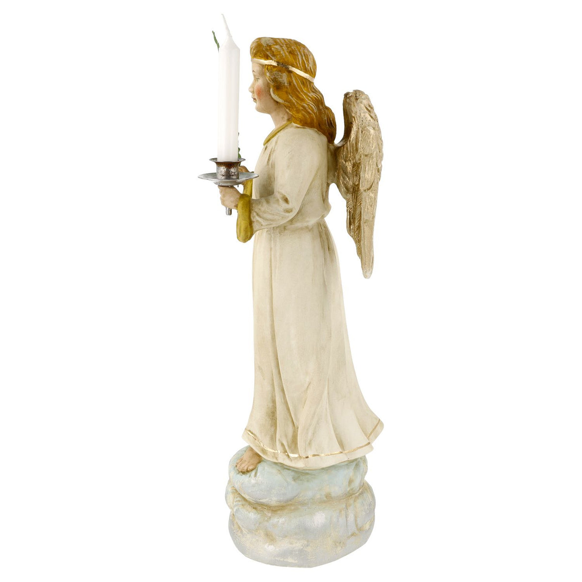 Marolin Christmas Ornament {Lg Angel with Candle, in keepsake box}