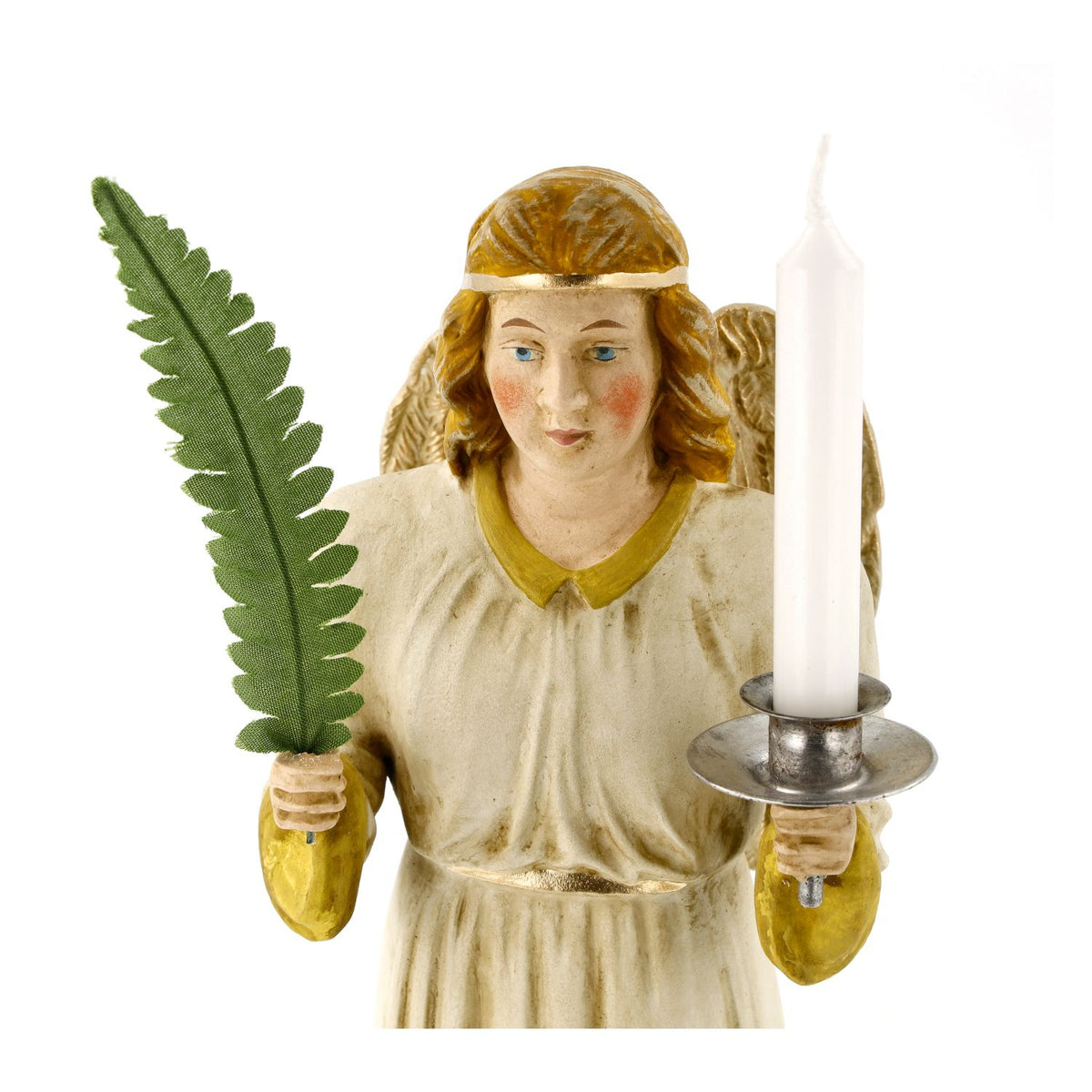 Marolin Christmas Ornament {Lg Angel with Candle, in keepsake box}