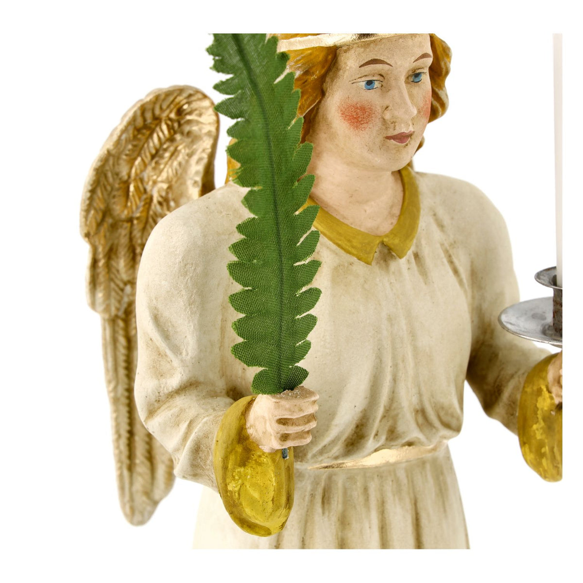 Marolin Christmas Ornament {Lg Angel with Candle, in keepsake box}