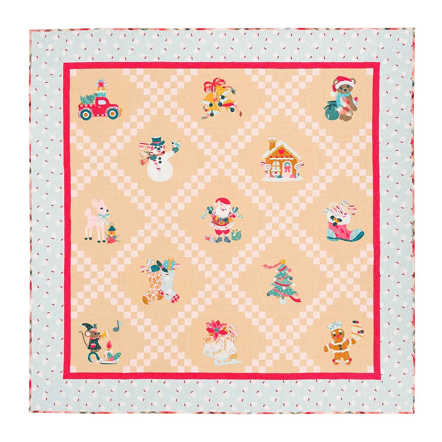 Peppermint Square Quilt PATTERN