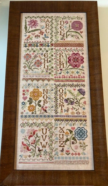 Floral Alphabet Series Cross stitch pattern by Jeannette Douglas Designs