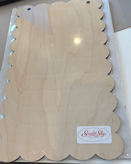 Scarlet Sky Designs finishing board Long Scalloped Harvest