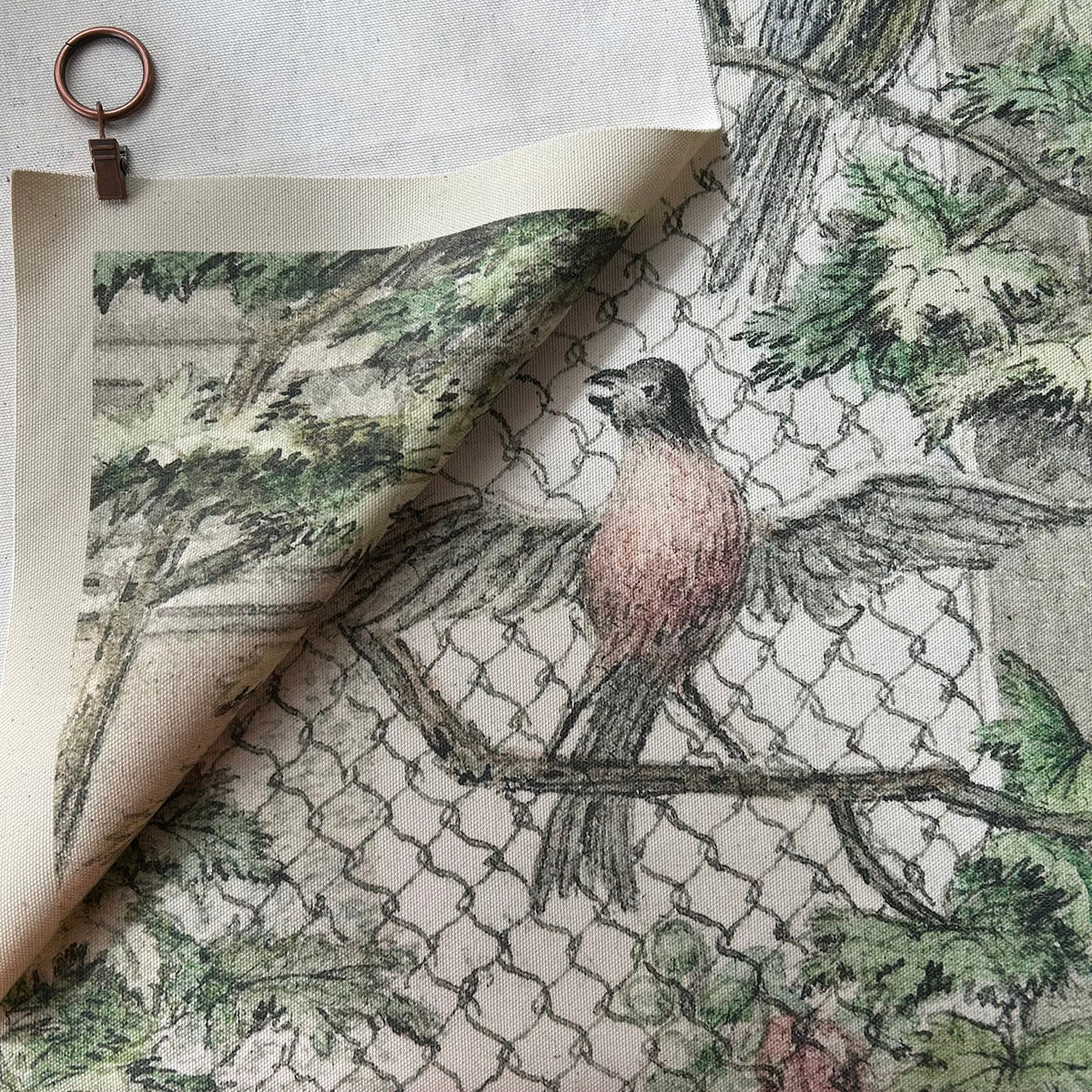 Stitch & Fable Vintage Art Textile Panel ~ {Aviary}