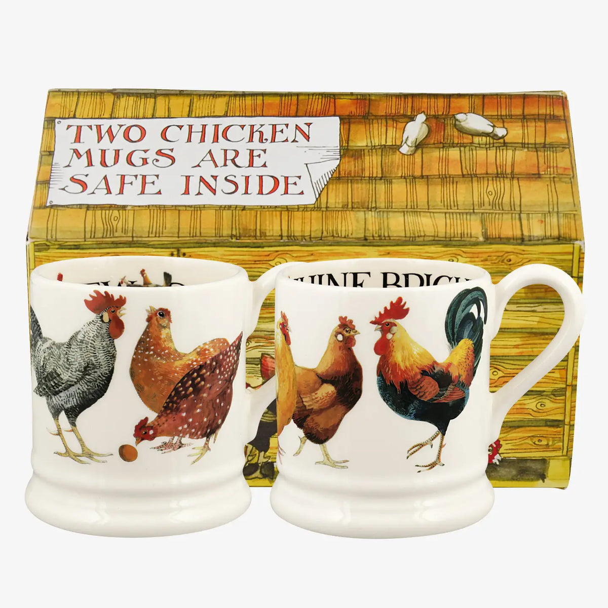 Emma Bridgewater Mug: Rise and Shine Set of two 1/2 Pint