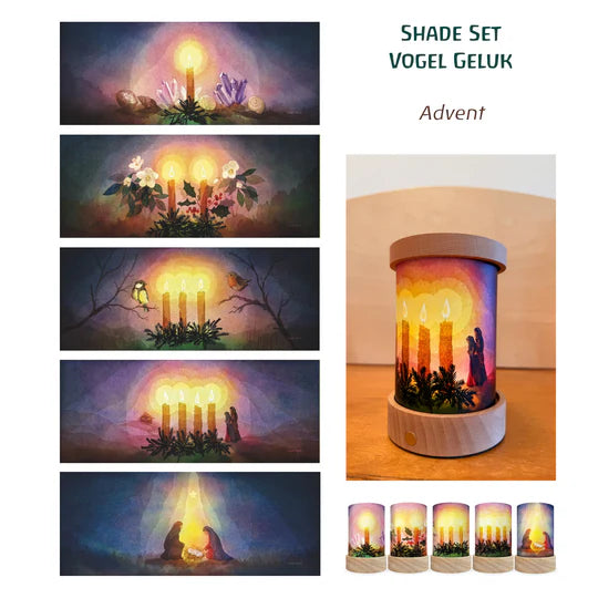Toverlux Lantern Shades Vogel Geluk - Advent