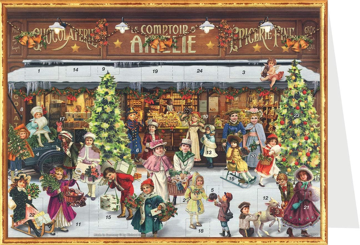 German Postcard Advent Calendar {Victorian Shop}