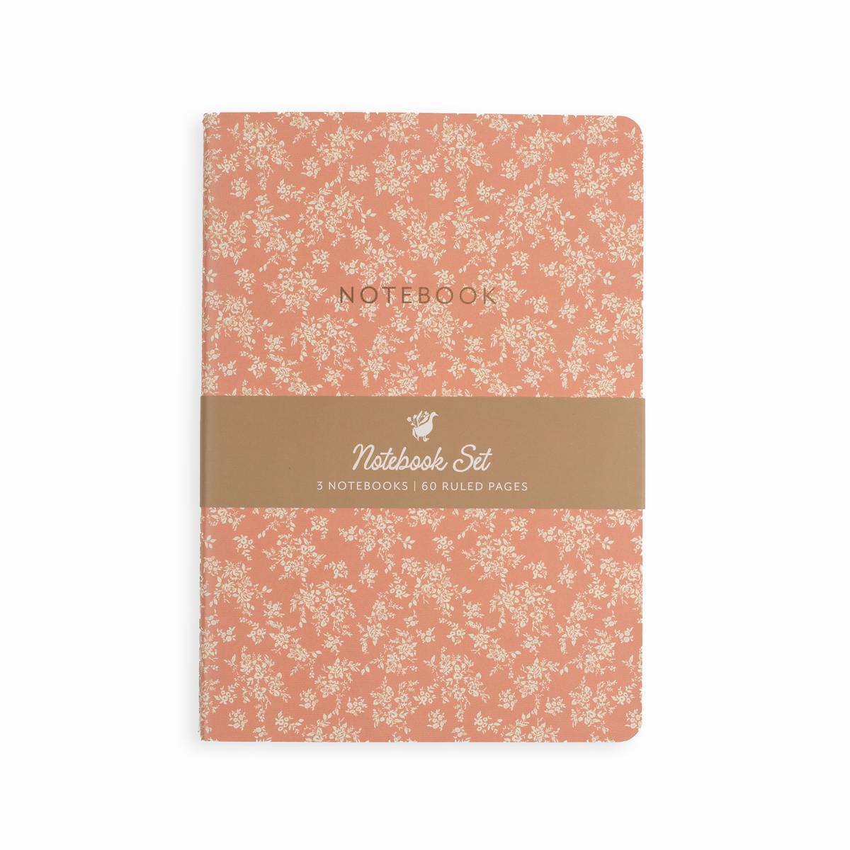 Reverie Floral Notebook Set | 3 Softcover Lined Journals