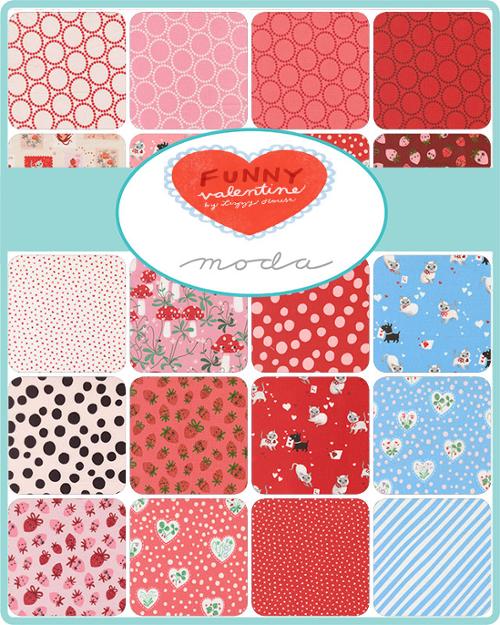 Funny Valentine by Lizzy House Fat Quarter Bundle