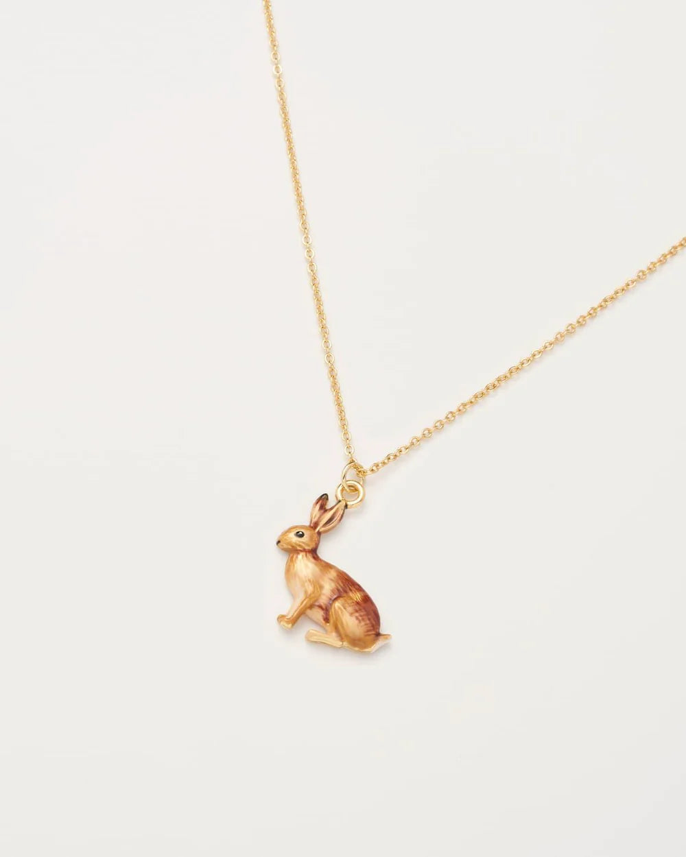 Fable England Enamel Rabbit Short Necklace