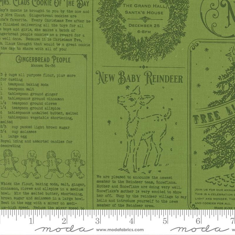 Holiday Cheer by Stacy Hsu North Pole News Text and Words Vintage Mewsprint