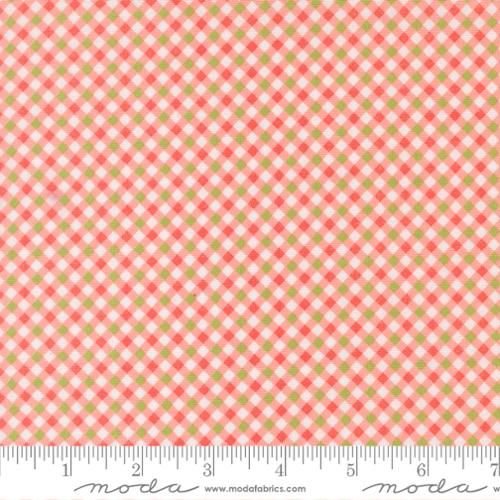 Poinsettia and Pear Carnation Gingham by Sherri & Chelsi