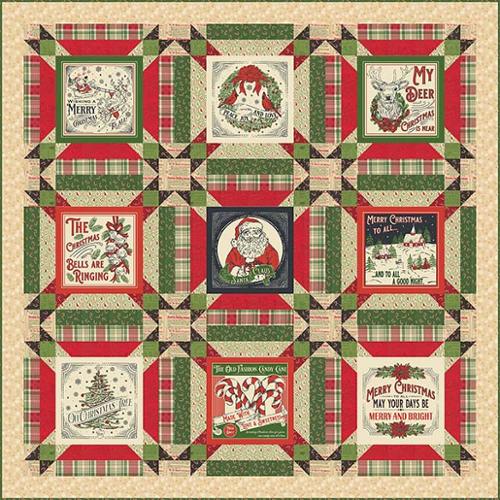 Peace and Joy Quilt KIT made with Holiday Cheer by Stacy Hsu