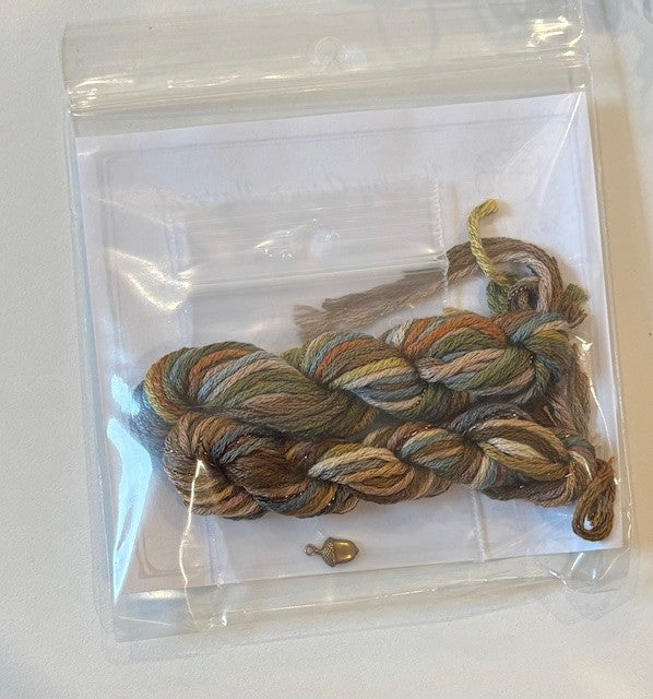 Happy Acorn Harvest Cross stitch pattern by Jeannette Douglas Designs