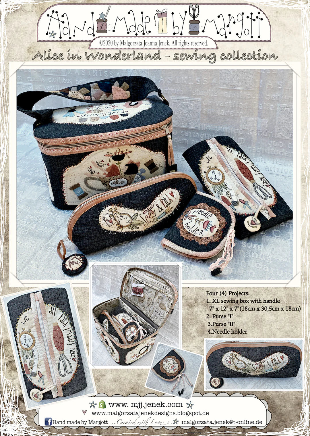 Alice in Wonderland Sewing Collection Pattern