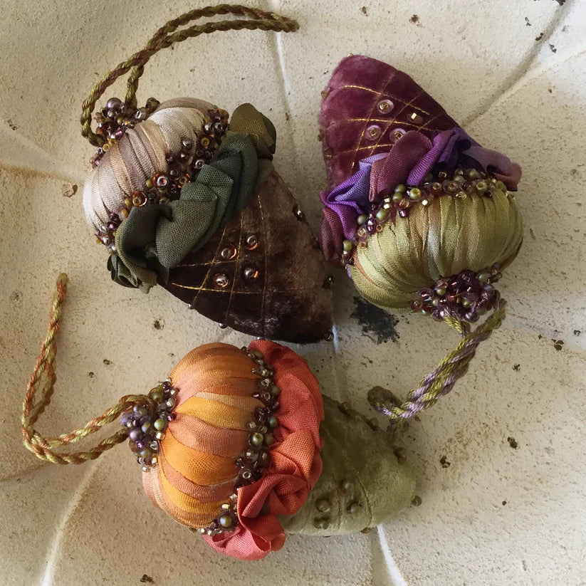 Autumn Velvet Acorns kit, by Mary Jo Hiney Designs