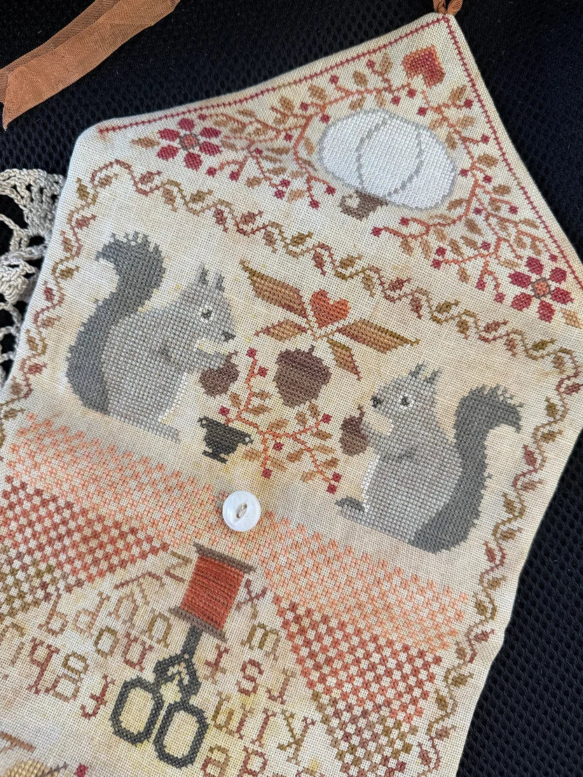 Autumn Sewing Roll Cross Stitch pattern, by Teresa Kogut