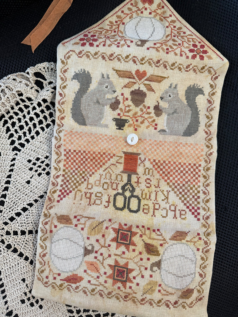 Autumn Sewing Roll Cross Stitch pattern, by Teresa Kogut