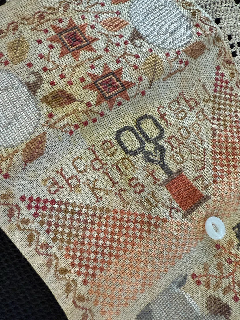 Autumn Sewing Roll Cross Stitch pattern, by Teresa Kogut