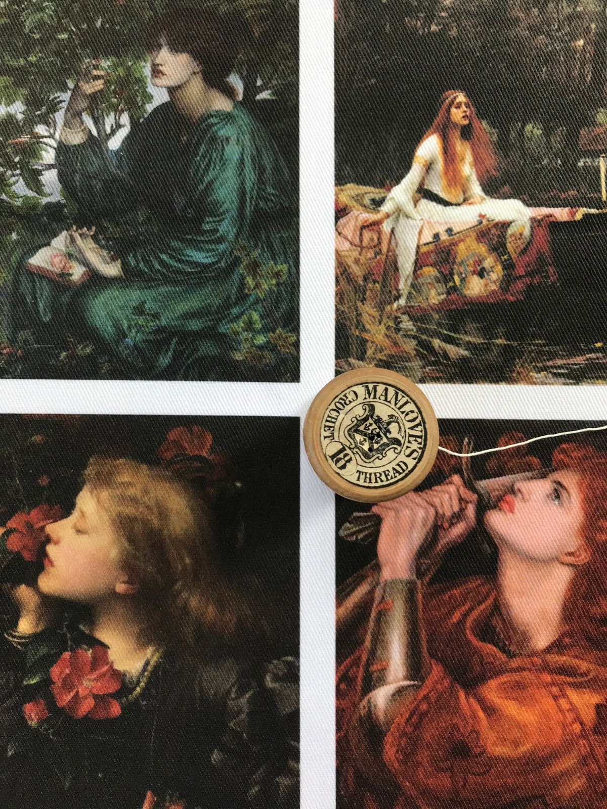 Stitch & Fable Mini Vintage Art Fabric Prints ~ Set of 9 {Pre-Raphaelite}