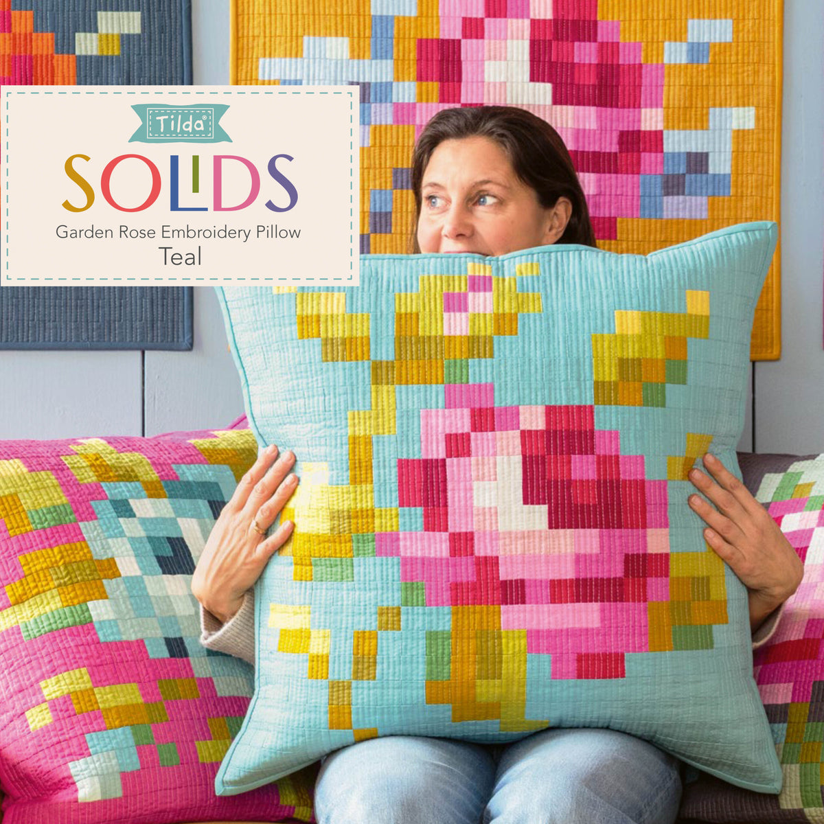 Tilda Embroidery Pillow Kit {Garden Rose}