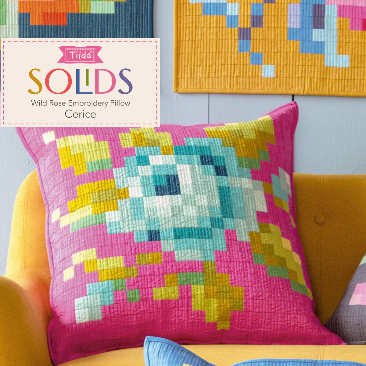 Tilda Embroidery Pillow Kit {Wild Rose}