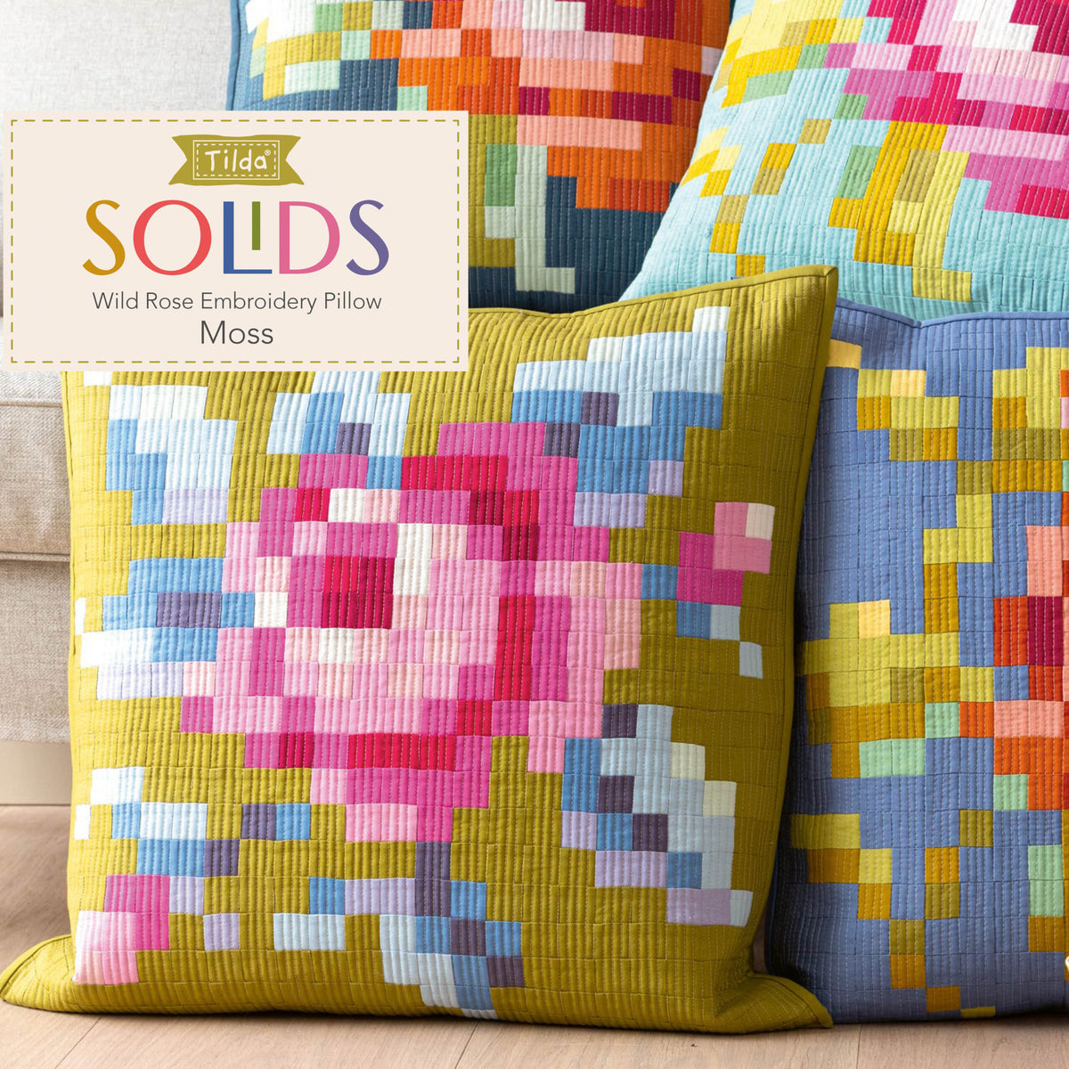 Tilda Embroidery Pillow Kit {Wild Rose}
