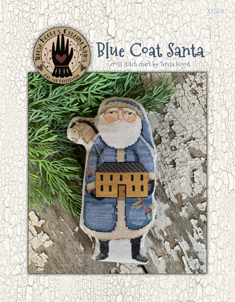 Blue Coat Santa, by Teresa Kogut pattern