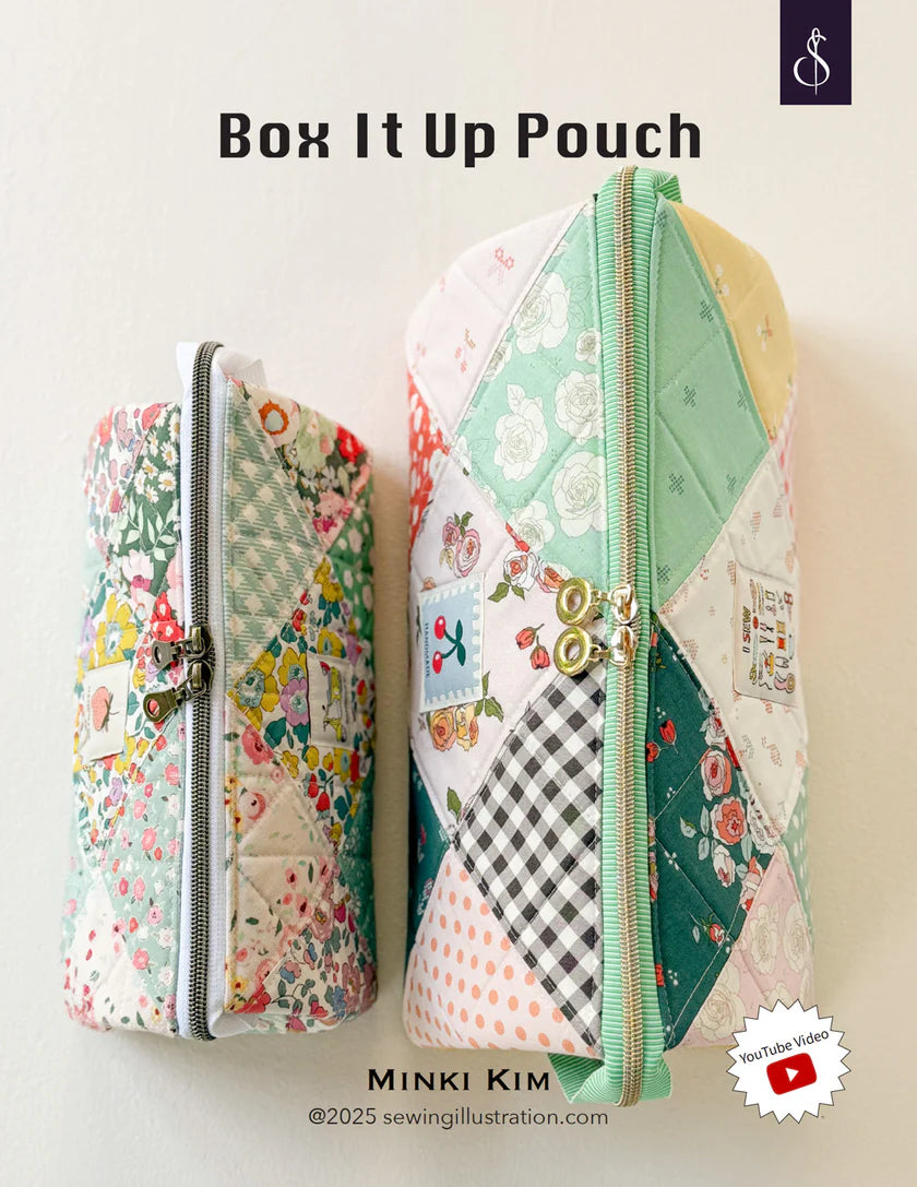Box It Up Pouch Pattern by Minki Kim Sewing Illustrations