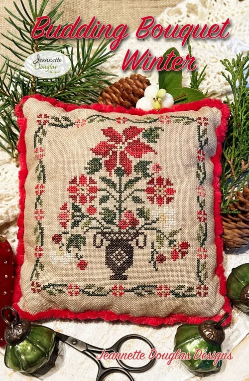 Budding Bouquet #2 Winter stitch pattern by Jeannette Douglas Designs
