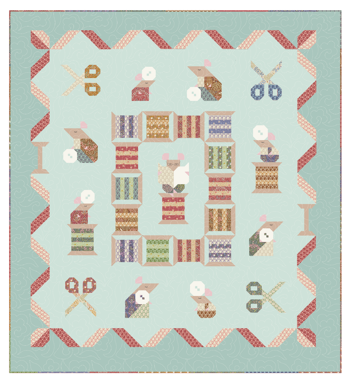 Tilda Sanctuary Button Mouse QUILT KIT