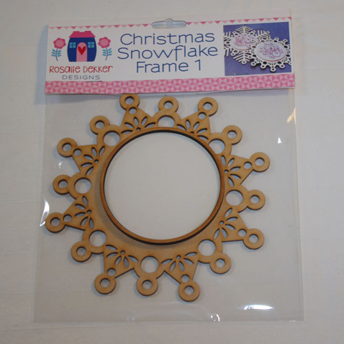 Christmas Snowflake Frame by Rosalie Dekker Designs