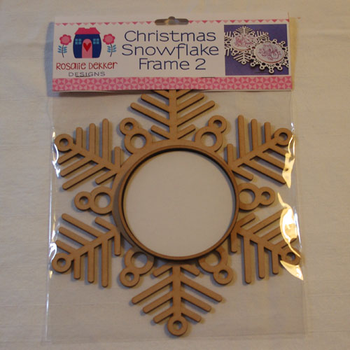 Christmas Snowflake Frame 2 by Rosalie Dekker Designs