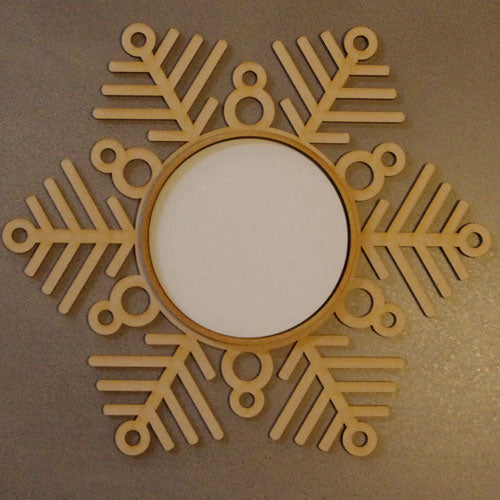 Christmas Snowflake Frame 2 by Rosalie Dekker Designs