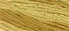 Golden embroidery thread, vibrant yellow color, suitable for crafts and sewing projects.