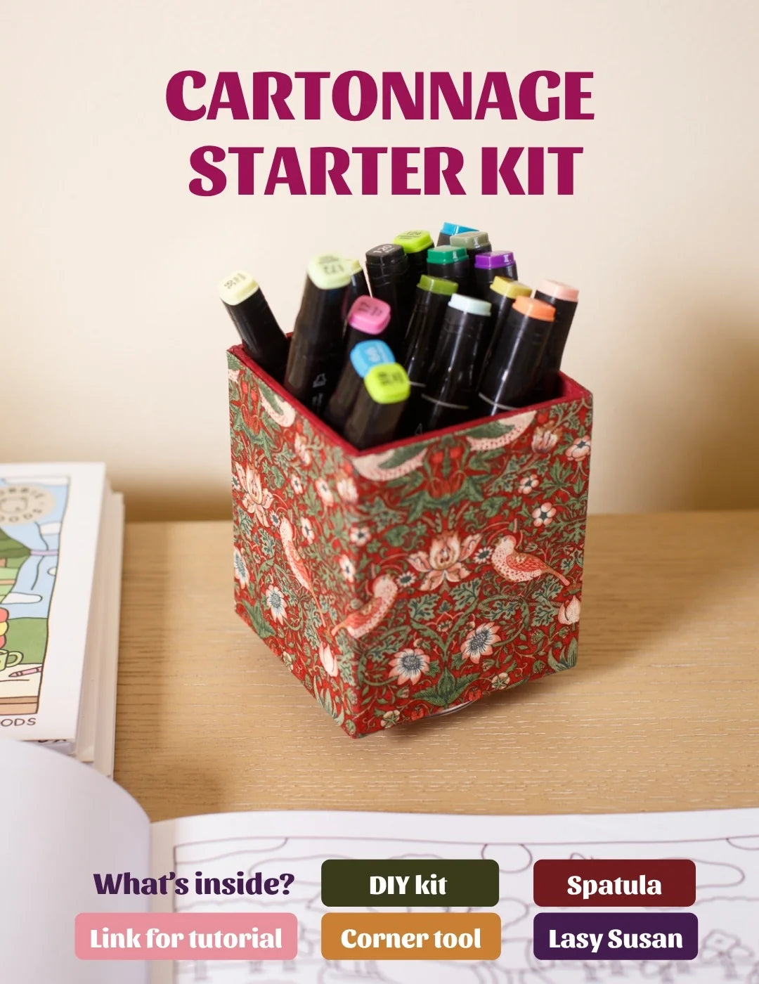 Cartonnage {Colorway Arts} "Fabric Box Starter Kit"