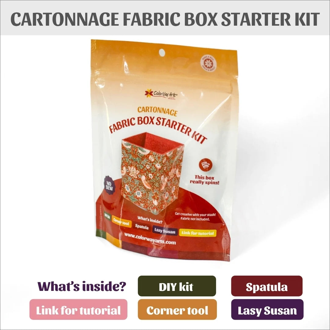 Cartonnage {Colorway Arts} "Fabric Box Starter Kit"