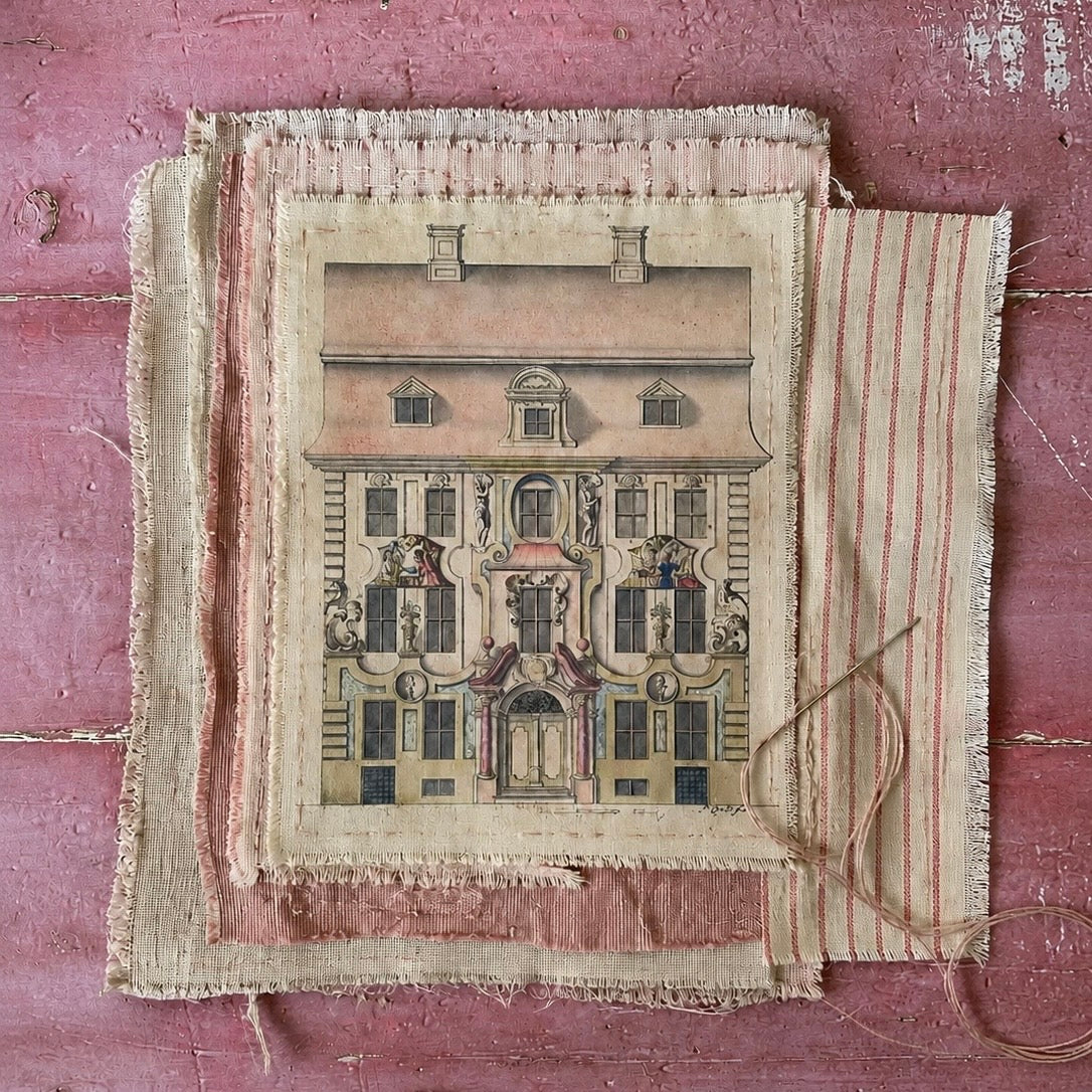 Stitch & Fable Mini Vintage Art Fabric Prints ~ Set of 9 {Architecture}