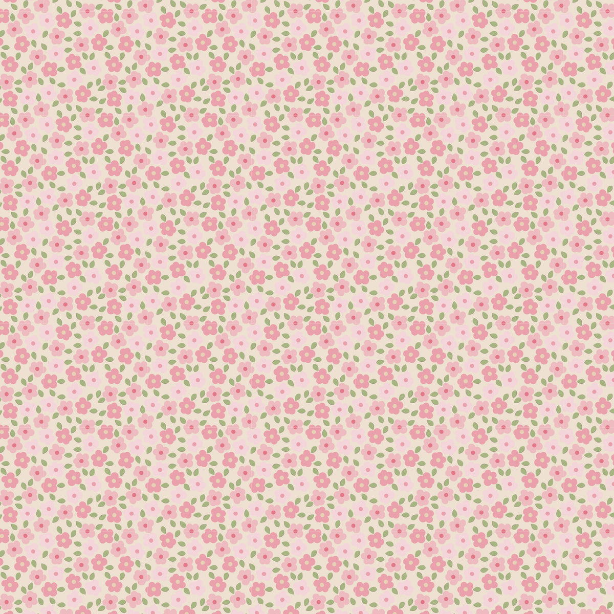 Molly and May Ditsy Floral Cream