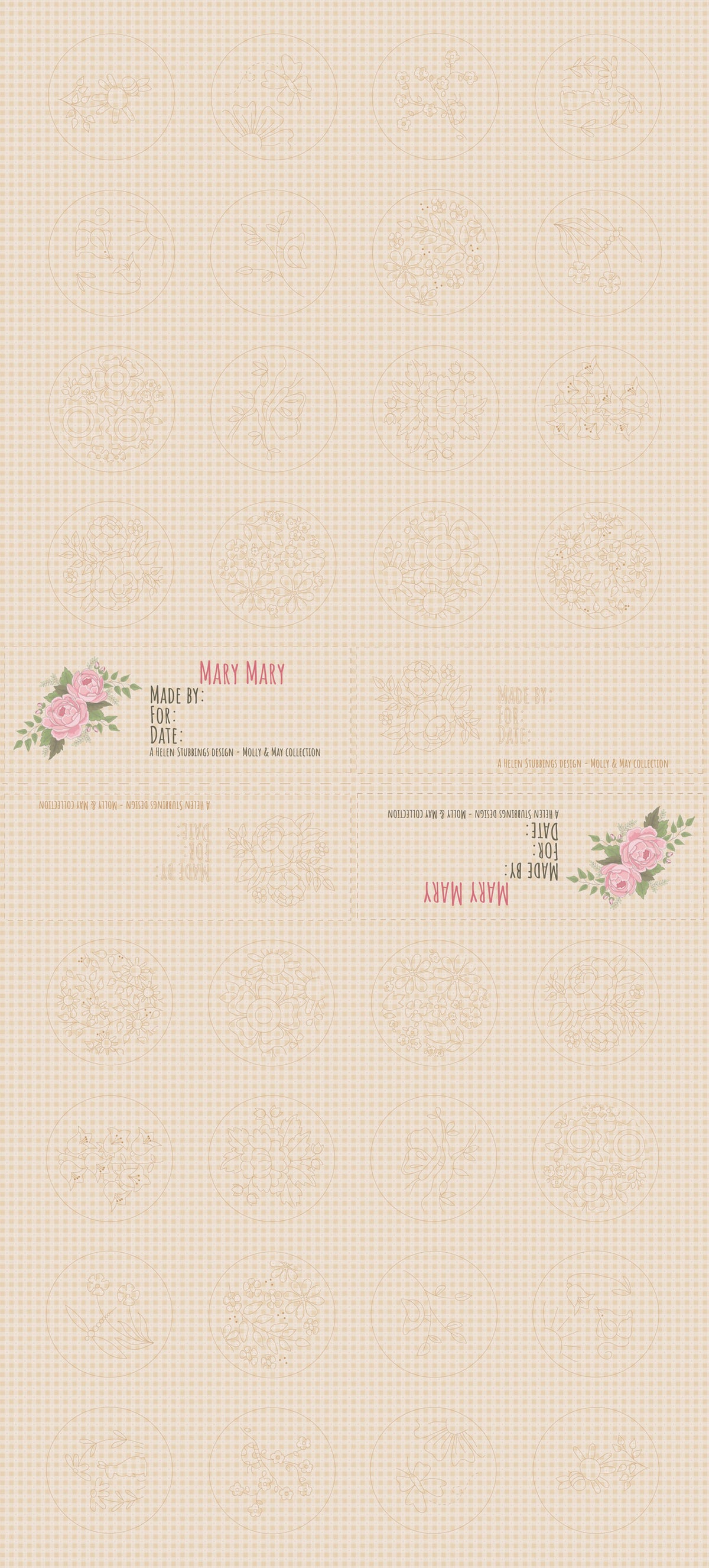 Molly and May Stitchery Panel