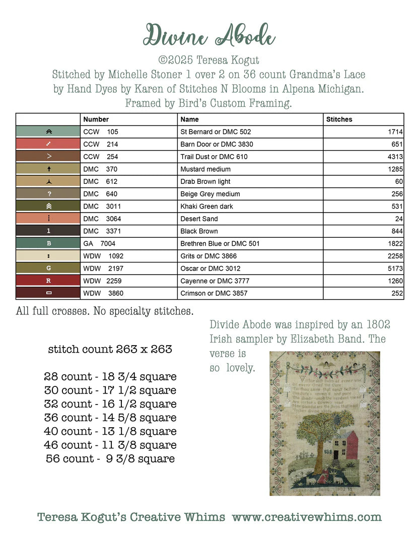 Divine Abode, by Teresa Kogut pattern