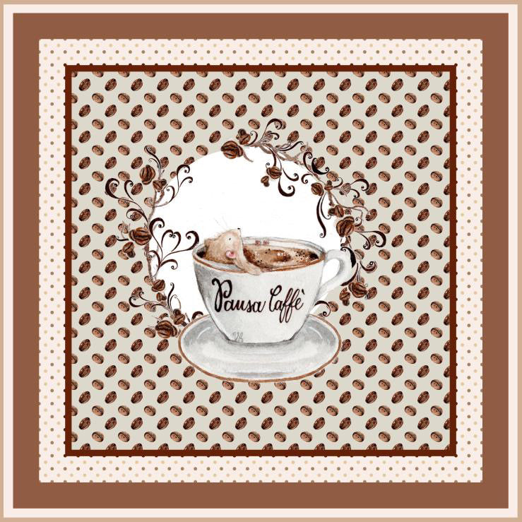 Amiably True Coffee Break {Square Panel}