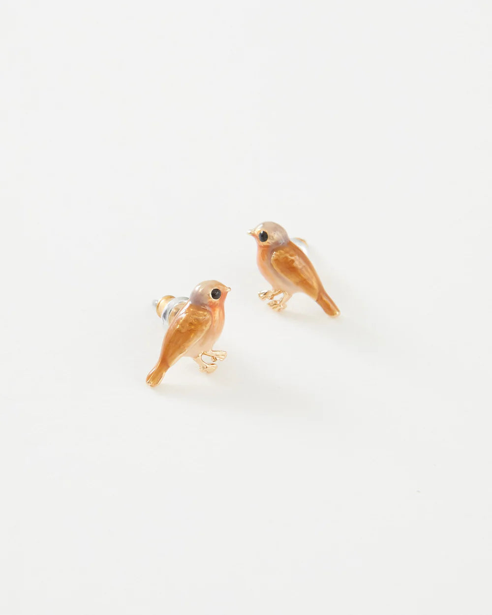 Fable England Robin Stud Earrings