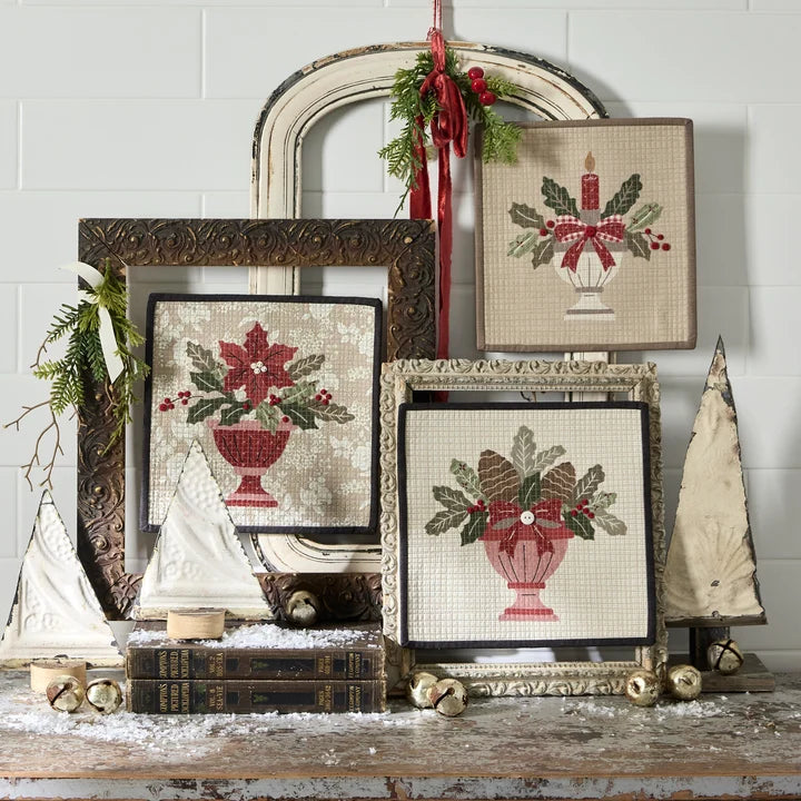 Festive Garden Urns Set of 3, Pattern by Buttermilk Basin