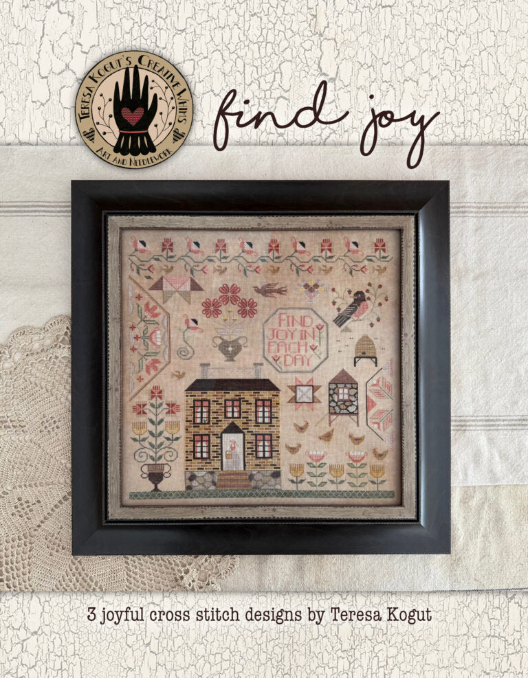 Find Joy-3 designs- FULL COLOR, by Teresa Kogut pattern booklet
