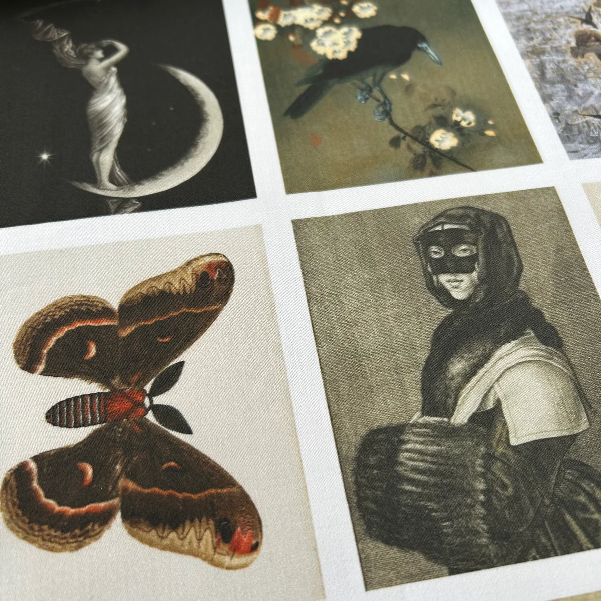 Stitch & Fable Mini Vintage Art Fabric Prints ~ Set of 9 {Nocturne}