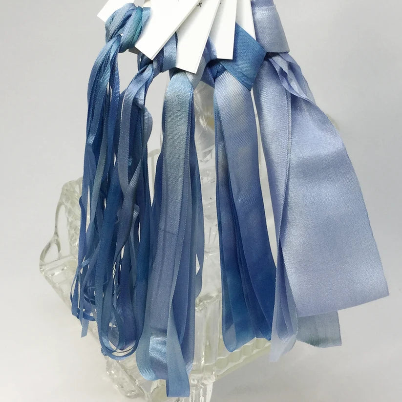 Hand dyed silk ribbon, Forget-Me-Knot, by Mary Jo Hiney Designs